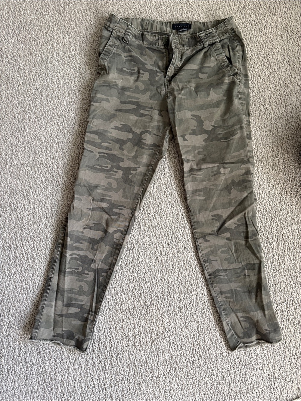 Sanctuary Olive Camo Skinny Jeans